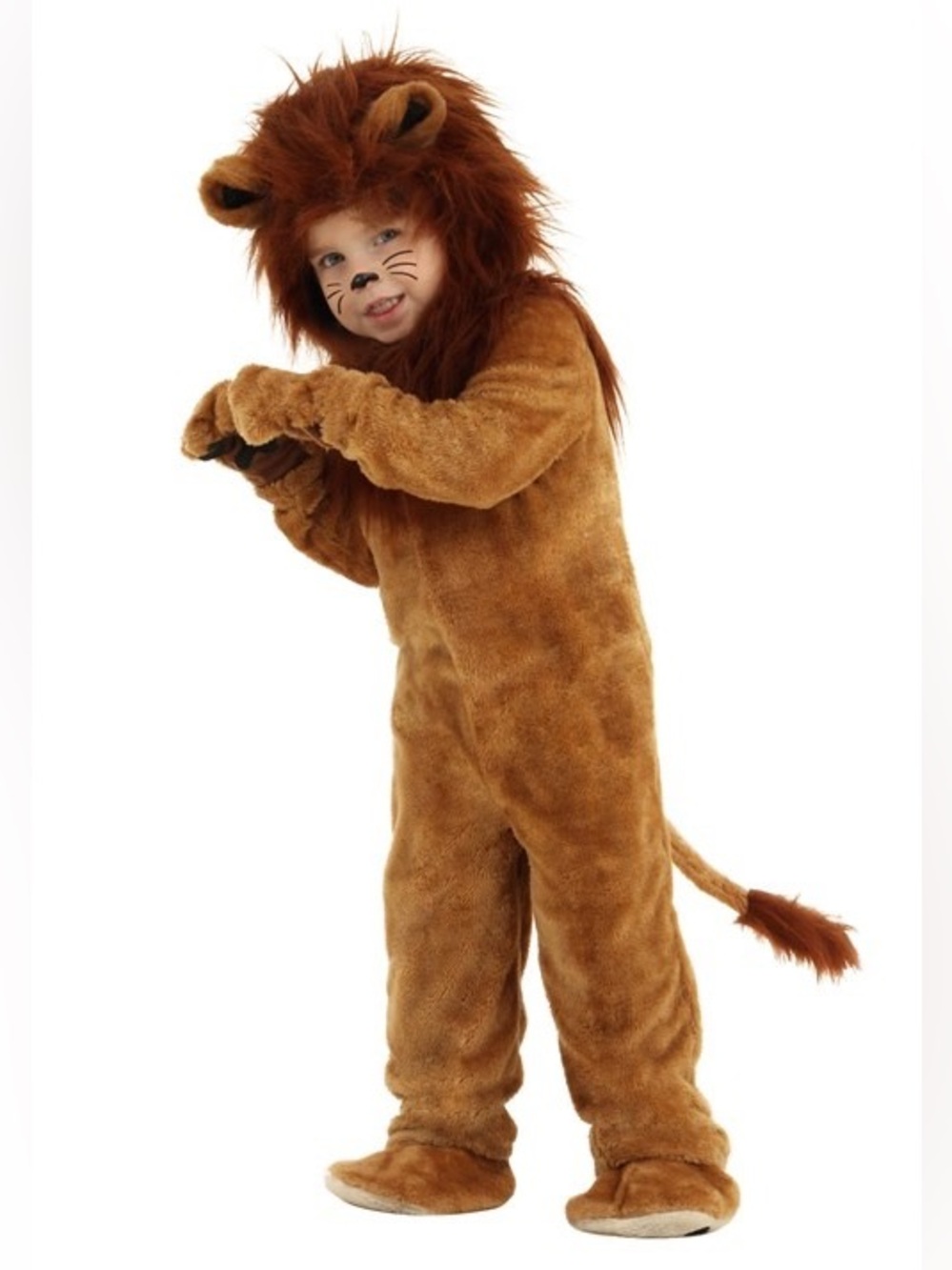 Halloween Costumes 2T Toddler Lion Plush Costume Complete Set, New